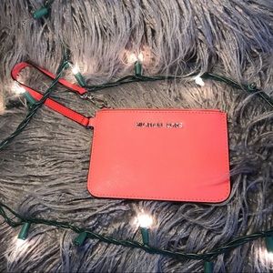 Michael Kors Coral Wristlet